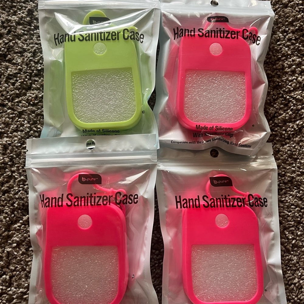 B Pure Pink and Green Hand Sanitizer Case lot of (4)